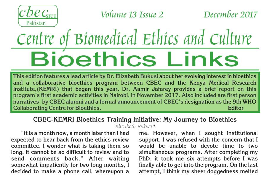 Newsletter December 2017