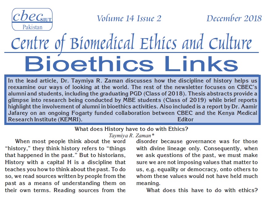Newsletter December 2018